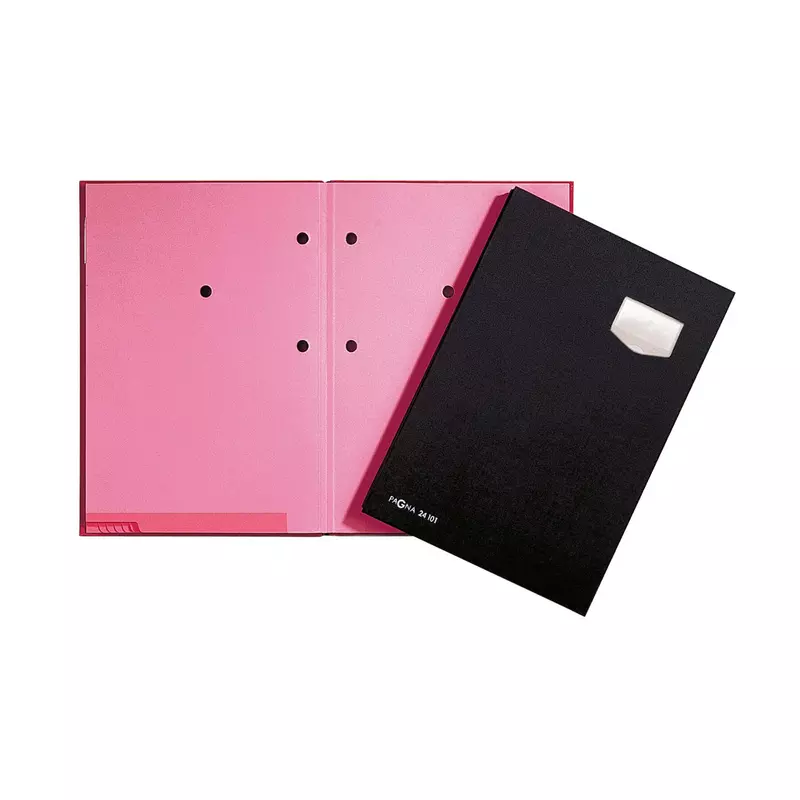 Pagna Unterschriften-Mappe de Luxe A4 10Fächer Pappe sw