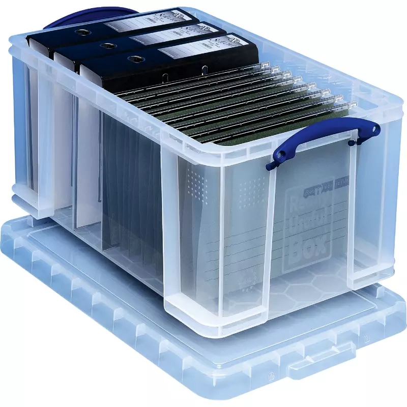 Spar-Set! 6 Really Useful Box Transport- und Aufbewahrungsboxen mit Deckel, 48 l