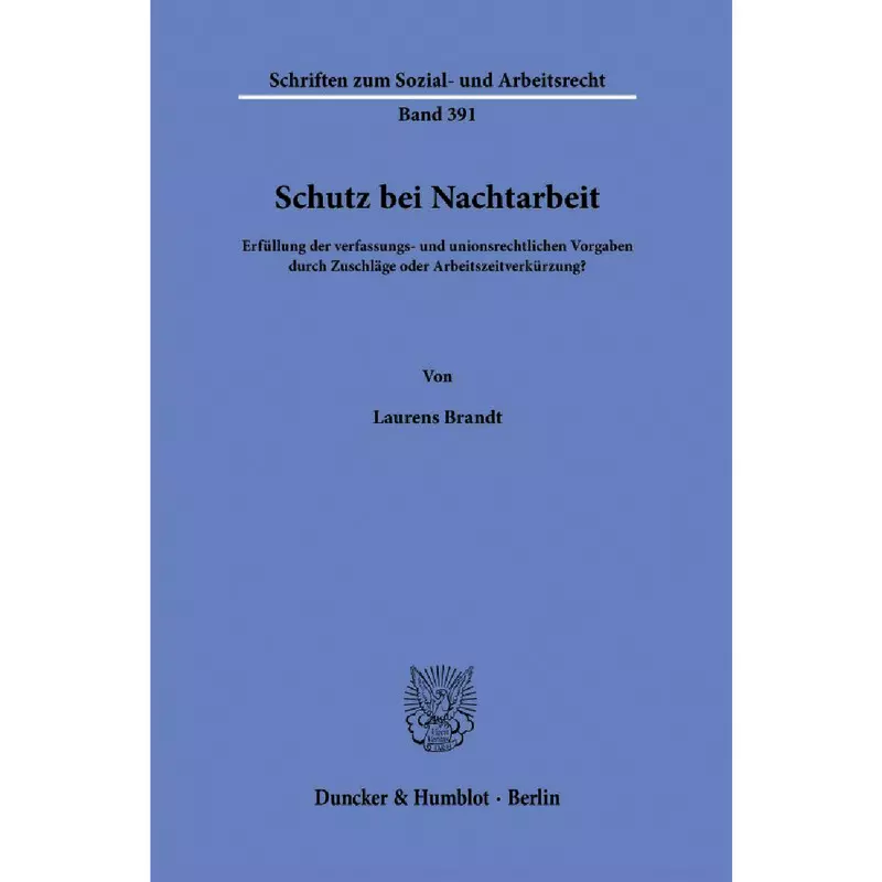 Schutz bei Nachtarbeit