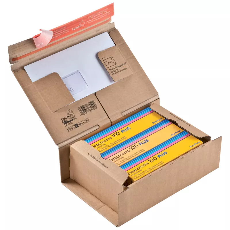 Versandkarton Post-Box, 230x166x90mm, braun COLOMPAC 30000272