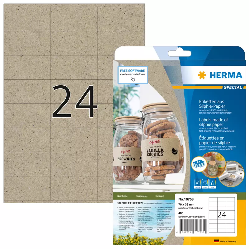 Herma Etikett Silphie 70x36mm br 480St.
