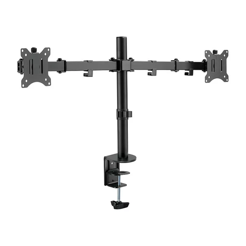 Dual Monitor mount, 17-32, steel, 360° VESA plate