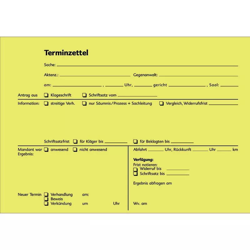 SoldanPlus Terminzettel DIN A5 quer, der meistgekaufte Terminzettel
