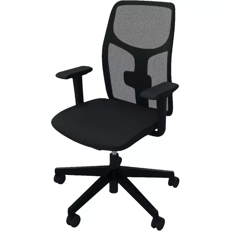 ORIGINAL STEIFENSAND Bürostuhl ESERIO, Netzbezug schwarz, Fußkreuz Kunststoff schwarz