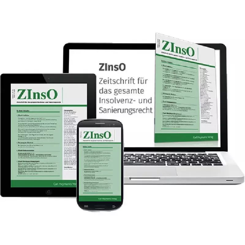 Wolters Kluwer ZInsO - Zeitschrift für das gesamte Insolvenz- und Sanierungsrecht online