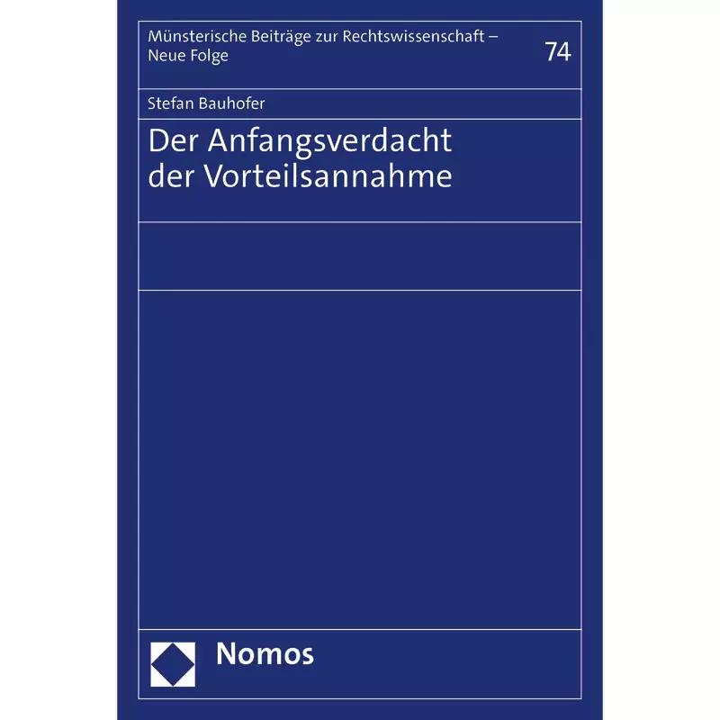 Der Anfangsverdacht der Vorteilsannahme