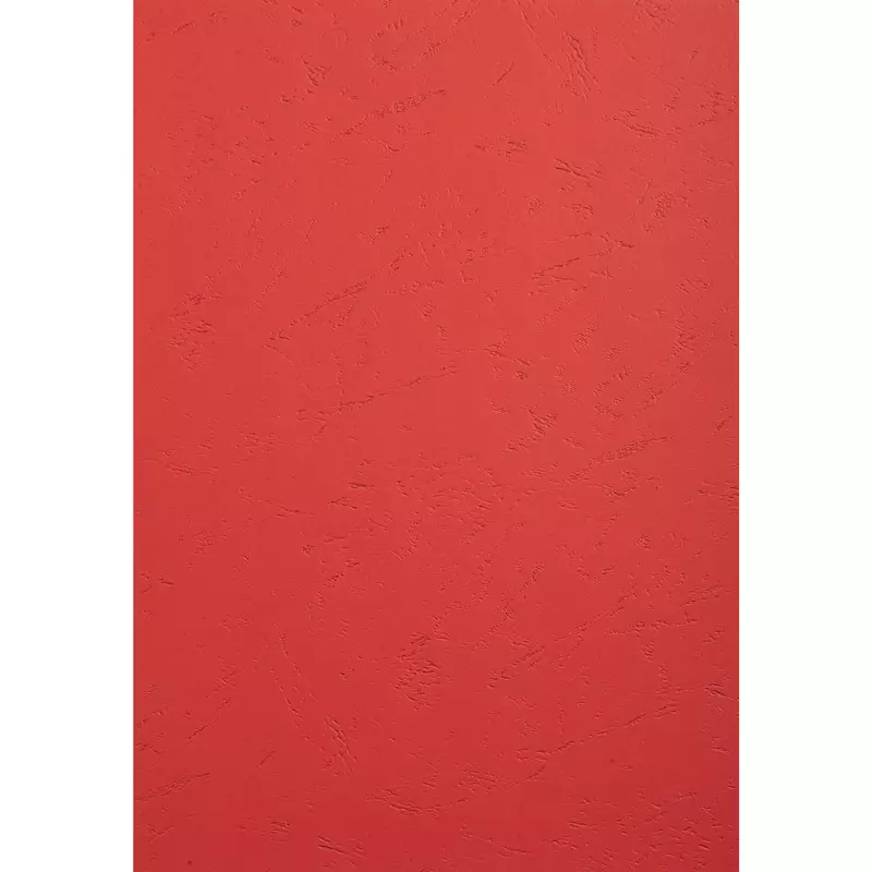 100er Packung Einbanddeckel, Evercover 270g/qm, Lederprägung, für DIN A4 Format - Rot EVER
