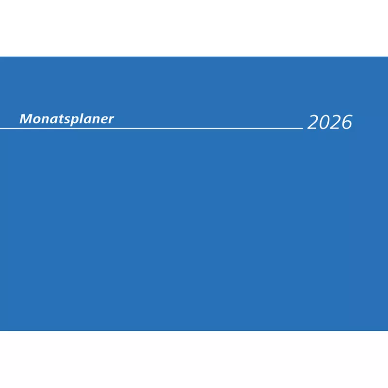 Monatsterminkalender 2026, 29,7 x 21 cm, 1M/1S ZETTLER 660178