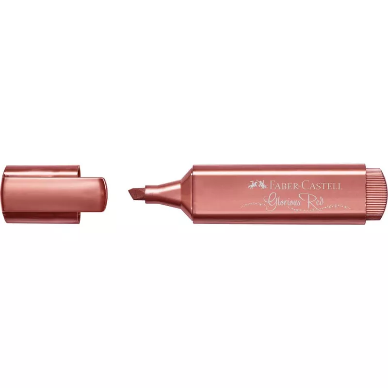 Textmarker Superfluorescent 46, 1-5mm, metallic rot FABER CASTELL 154673