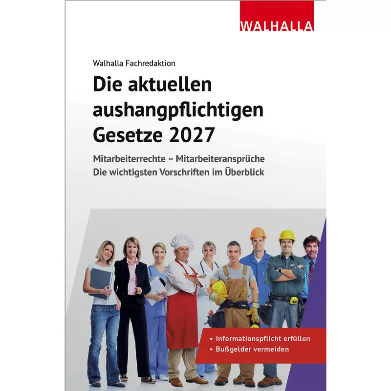 Die aktuellen aushangpflichtigen Gesetze 2027