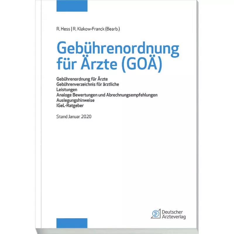 Gebührenordnung für Ärzte (GOÄ)