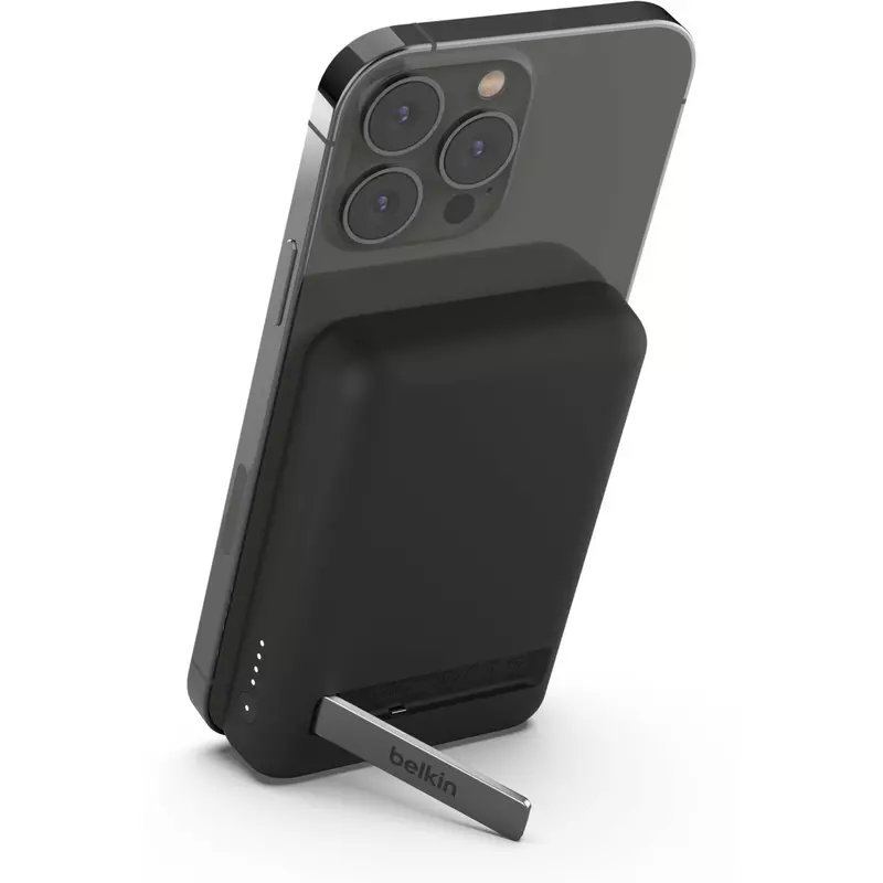 Belkin Magn. drahtlose Powerbank, Standfuß, 5.000 mAh, schwarz