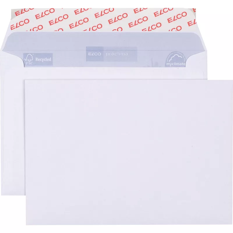 Elco Briefumschlag C6 hk oF weiß 500 St./Pack.