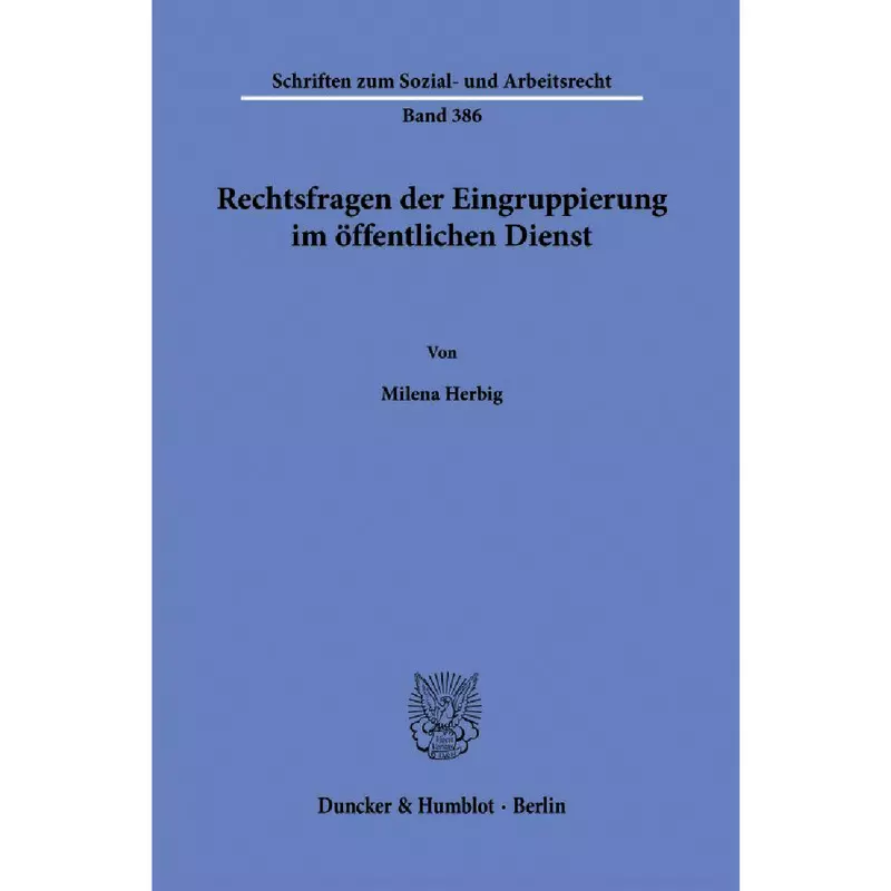 Rechtsfragen der Eingruppierung im öffentlichen Dienst