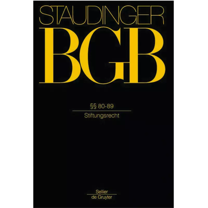 BGB - Bürgerliches Gesetzbuch -  Buch 1 Allgemeiner Teil §§ 80-89