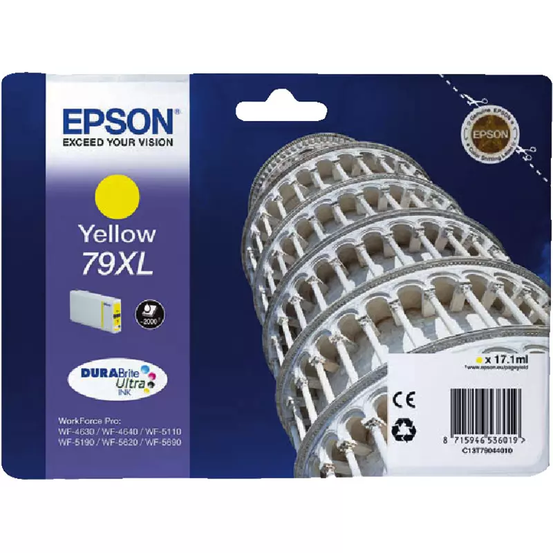 EPSON Tintenpatrone C13T79044010, T7904, XL, gelb