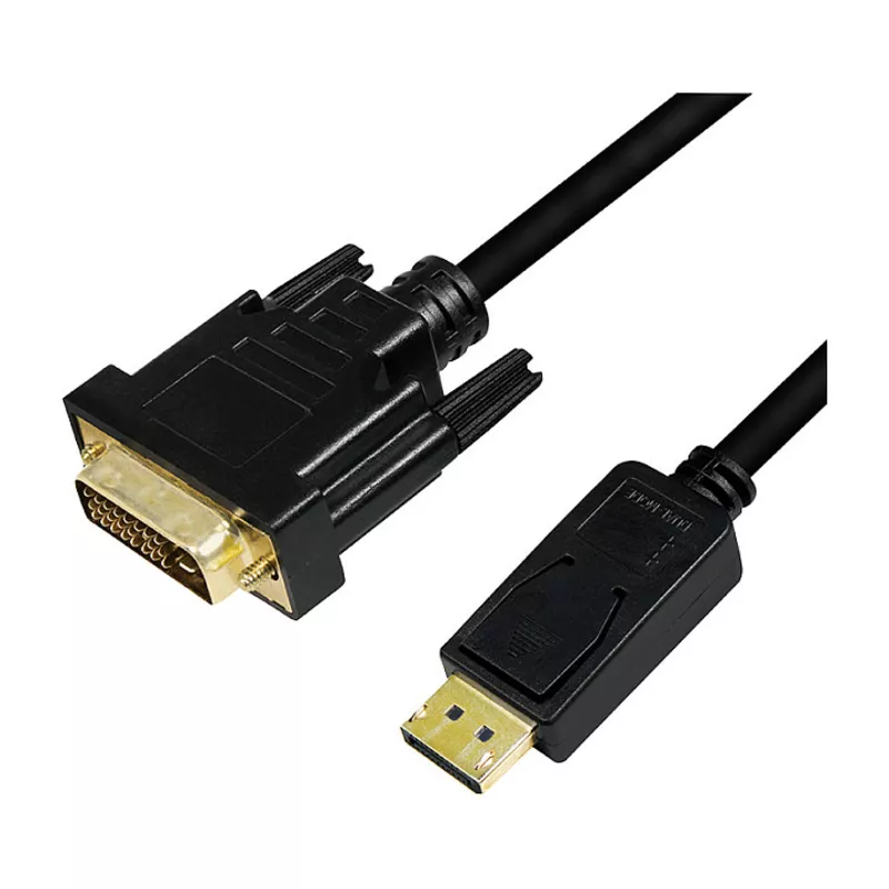 Logilink DisplayPort-Kabel DP 1.2 zu DVI 1.2 2.0m schwarz