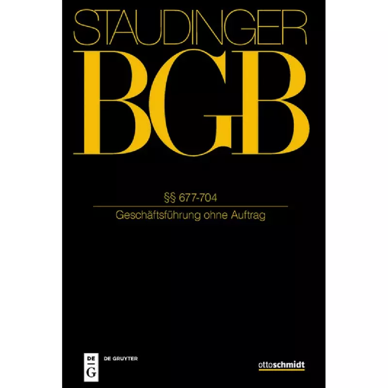 BGB - Bürgerliches Gesetzbuch - Buch 2: Recht der Schuldverhältnisse  §§ 677-704