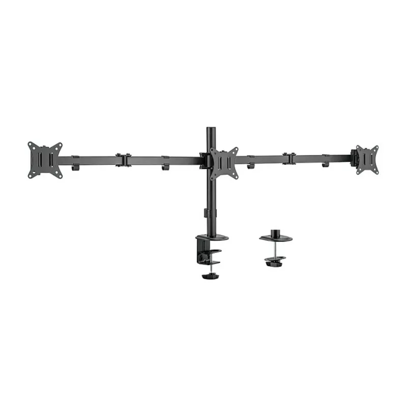 LOGILINK BP0173 Triple monitor mount 17-27inch arm length each 658mm aluminum