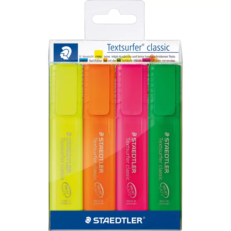 Staedtler Textmarker Textsurfer classic sort. 4St.