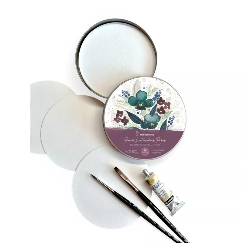 Aquarellblock, Ø 13 cm, 300g/m², 30 Blatt, matt HAHNEMÜHLE 10625030