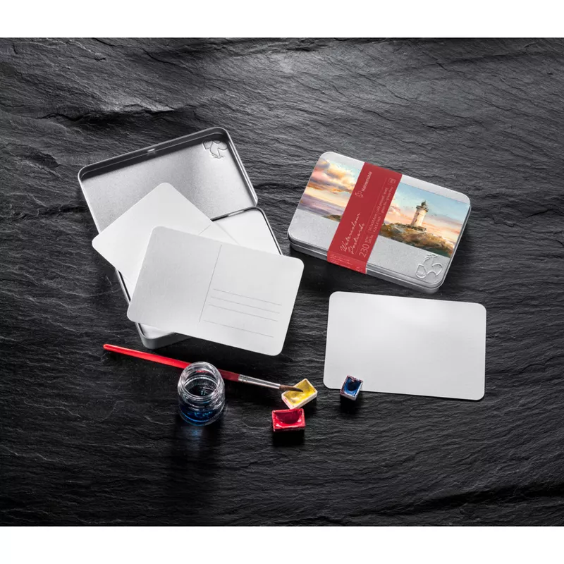 Aquarellpostkarten, A6, 230g/m², 30 Blatt, matt HAHNEMÜHLE 10650150