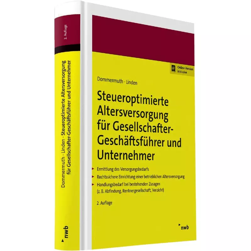 Steueroptimierte Altersversorgung für Gesellschafter-Geschäftsführer und Unternehmer.