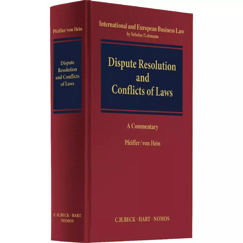 Dispute Resolution and Conflicts of Laws