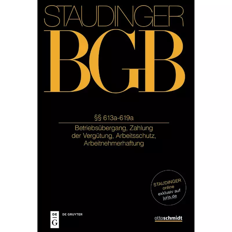BGB - Bürgerliches Gesetzbuch - Buch 2 Recht der Schuldverhältnisse §§ 613a-619a
