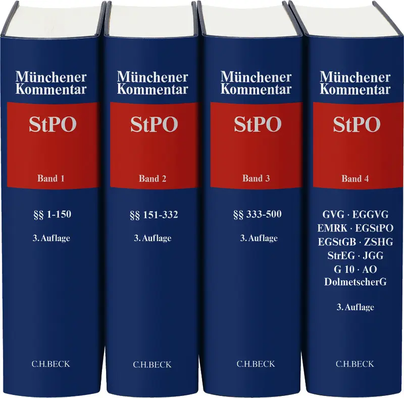 Münchener Kommentar zur Strafprozessordnung StPO - Gesamtwerk