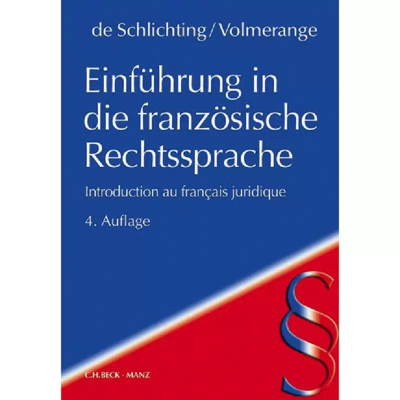 Einführung in die französische Rechtssprache