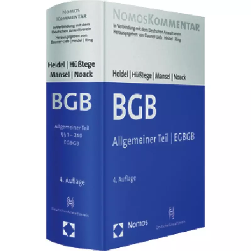 Bürgerliches Gesetzbuch BGB Band 1: Allgemeiner Teil - EGBGB