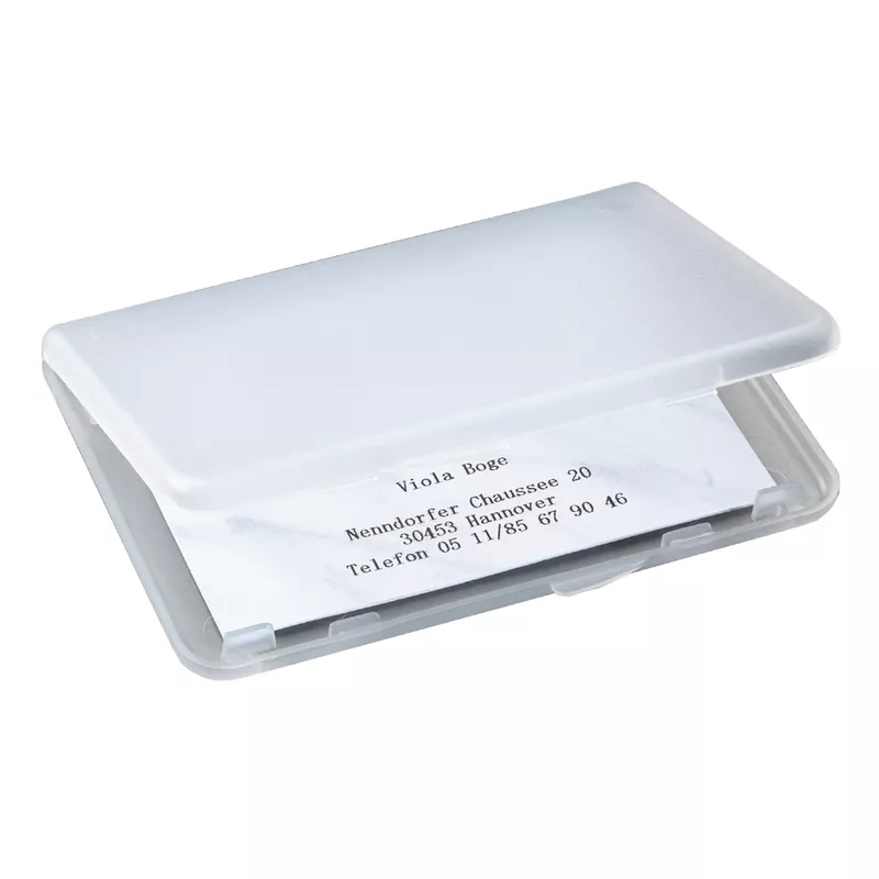 Sigel Visitenkartenetui 89x57mm Kunssoff ransparen
