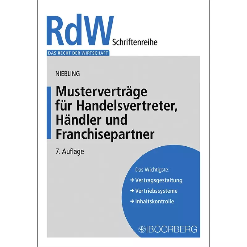 Musterverträge für Handelsvertreter, Händler und Franchisepartner