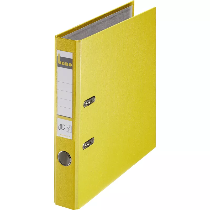 Bene Ordner DIN A4 52mm PP gelb