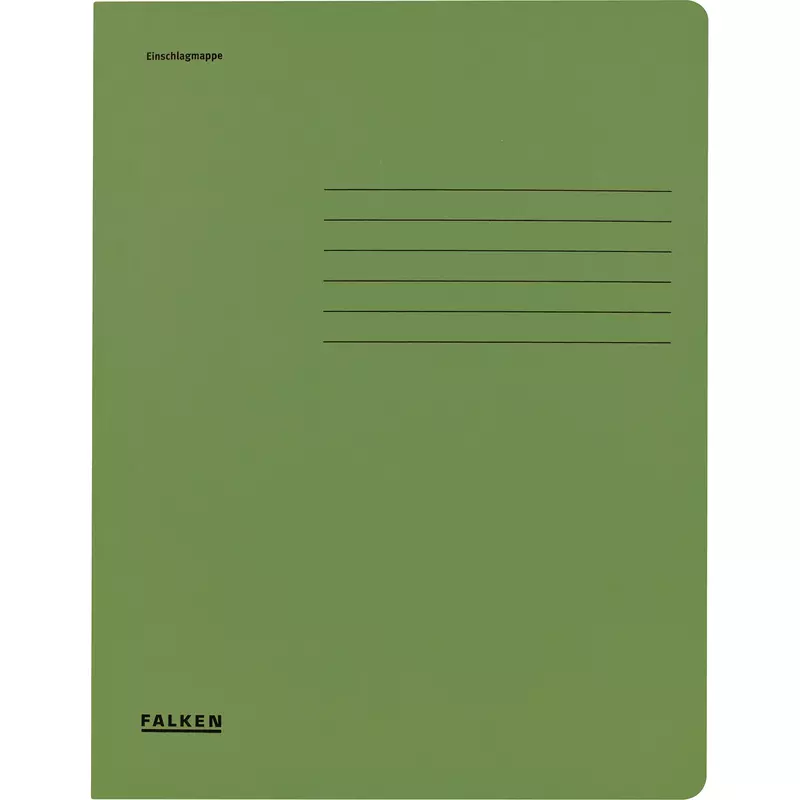 Falken Jurismappe DIN A4 3 Klappen Karton grün