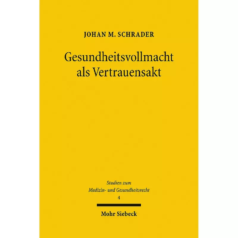 Gesundheitsvollmacht als Vertrauensakt