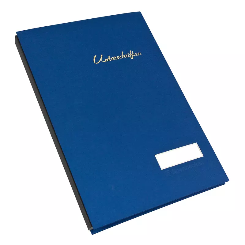 Soennecken Unterschriftsmappe A4 20Fächer Leinen bl
