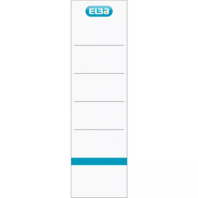 ELBA Einsteckrückenschilder, für Rückenbreite 80 mm, kurz, weiß