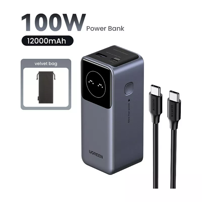 12000mAh 100W Fast Charging Powerbank