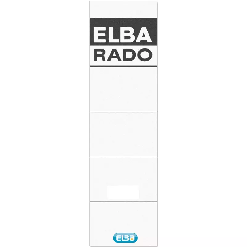 Elba Einsteckrücken-Schild kurz/breit ws 10 St.