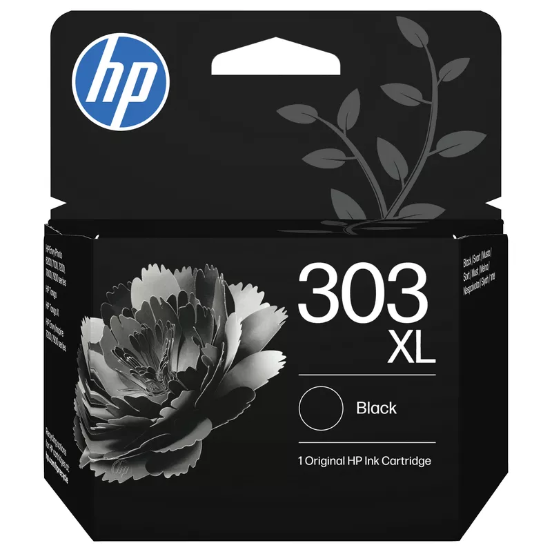 HP 303XL High Yield Black Original Ink Cartridge Schwarz 12ml 600Seiten