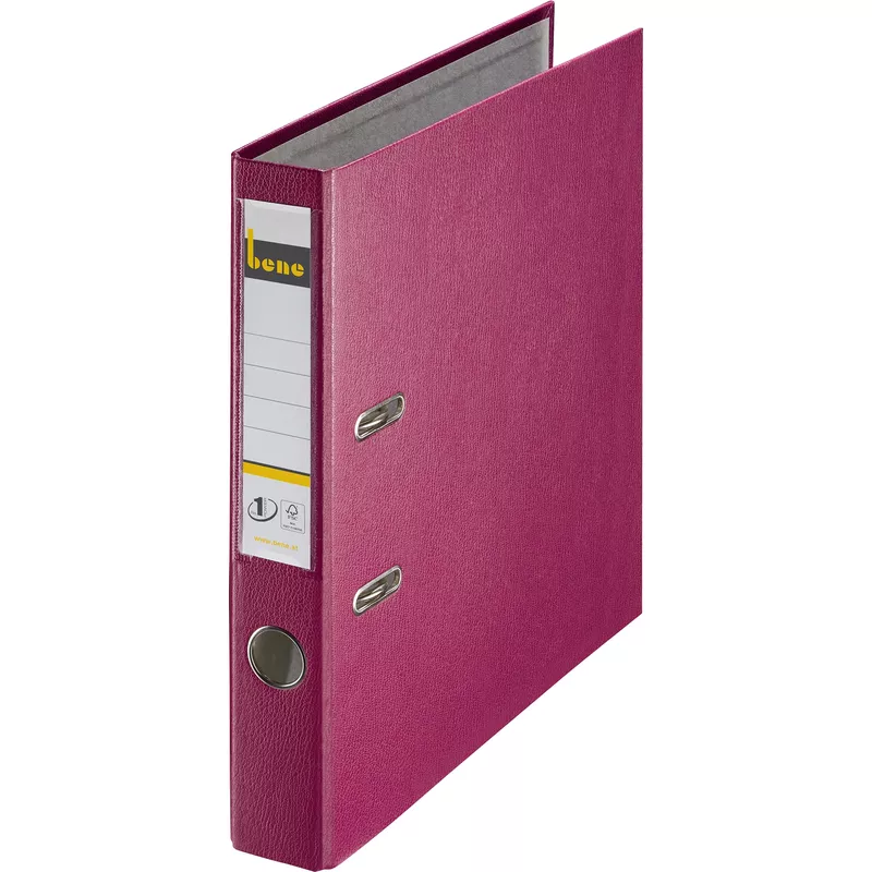 Bene Ordner DIN A4 52mm PP brombeer