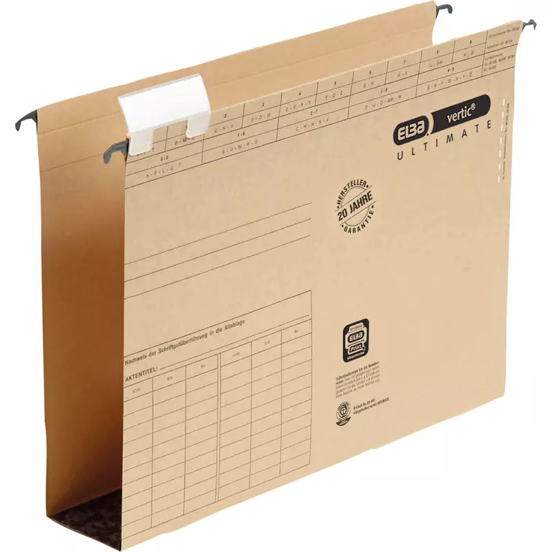 Elba Hängesammler Ultimate A4 Hartpappe 6cm naturbraun