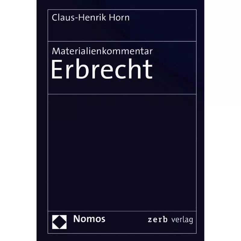 Materialienkommentar Erbrecht