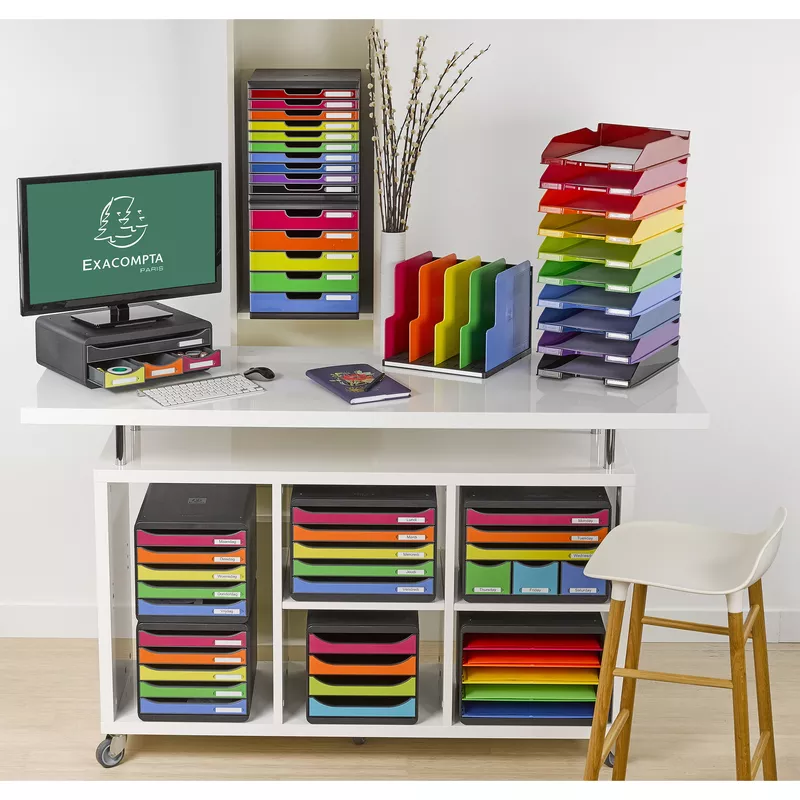 Briefablage COMBO MIDI, Kollektion Iderama - Violett Glossy