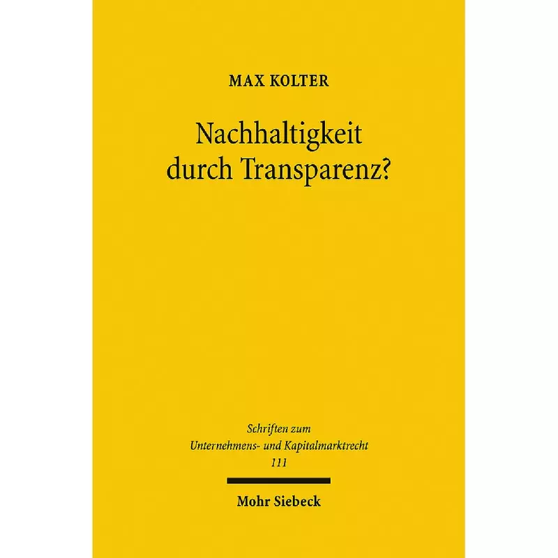 Nachhaltigkeit durch Transparenz?