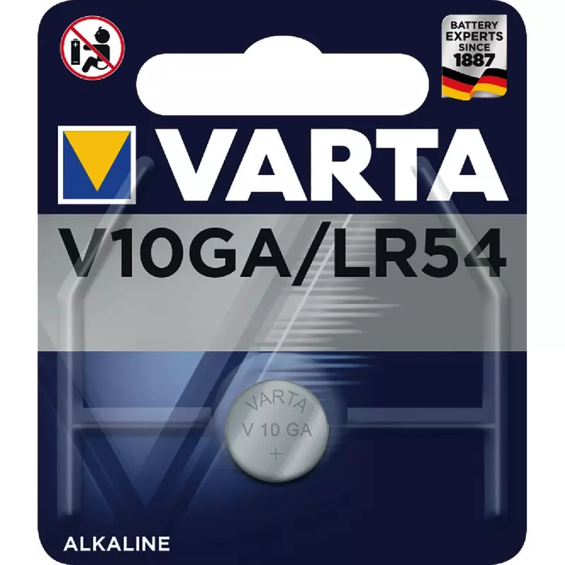 VARTA Knopfzelle V10GA LR54 Alkaline, 1,5 V