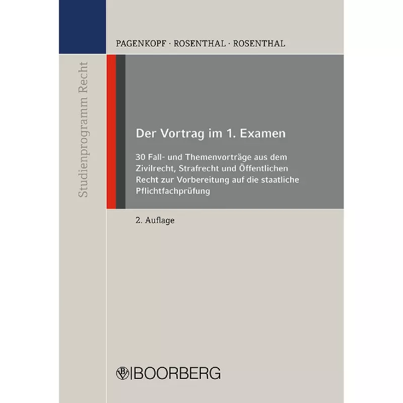 Der Vortrag im 1. Examen