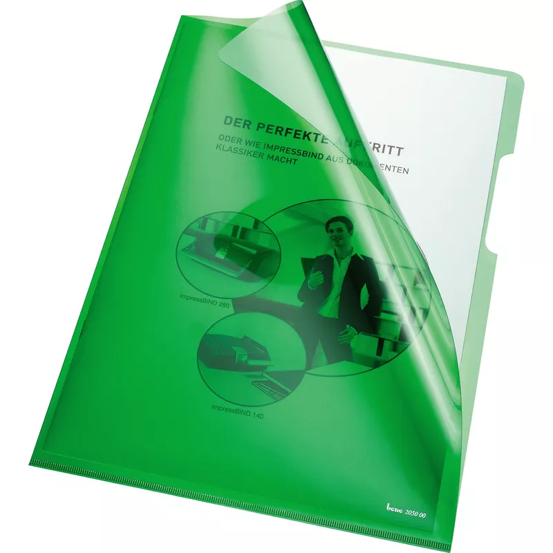 Bene Sichthülle DIN A4 HPVC gn 100 St.